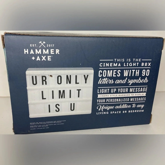 PERSONAL Cinema Lights Sign/Box​​ with Movable Letters! Perfect Fun Gift! NIB!​ - Picture 1 of 3